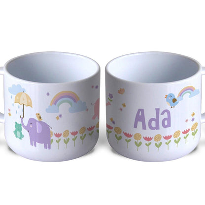 Cute Elephant Children's Personalised Mug Unbreakable Kids Toddler Child Safe
