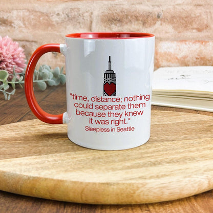 Sleepless In Seattle Long Distance Love Valentine's Day Girlfriend Boyfriend Mug
