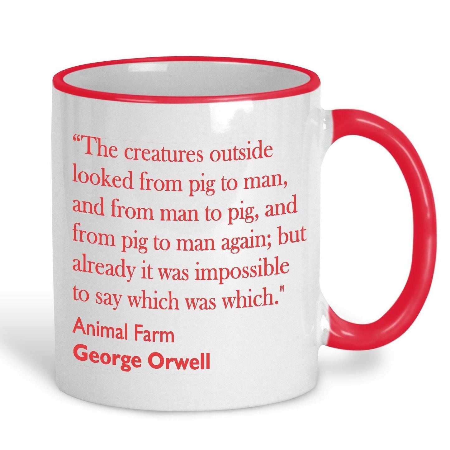 George Orwell Animal Farm Literary Quote Mug