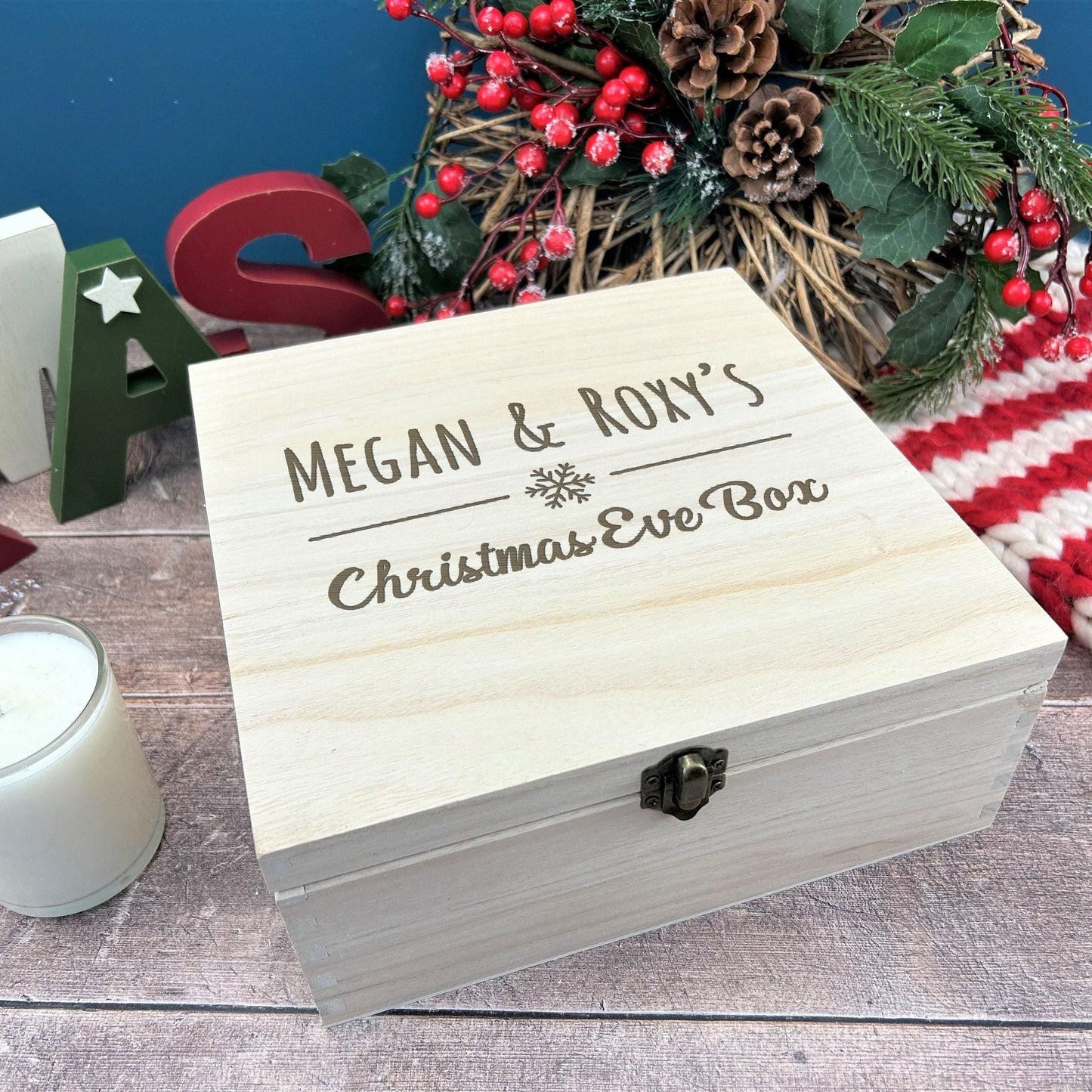 Simple Personalised Christmas Eve Box Xmas Treats Gift