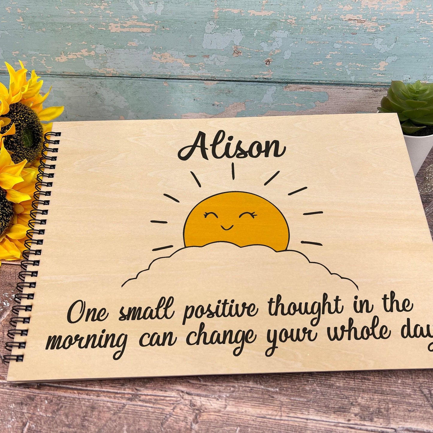 One Small Positive Thought - Personalised Book of Positivity - Gratitude Journal