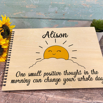 One Small Positive Thought - Personalised Book of Positivity - Gratitude Journal
