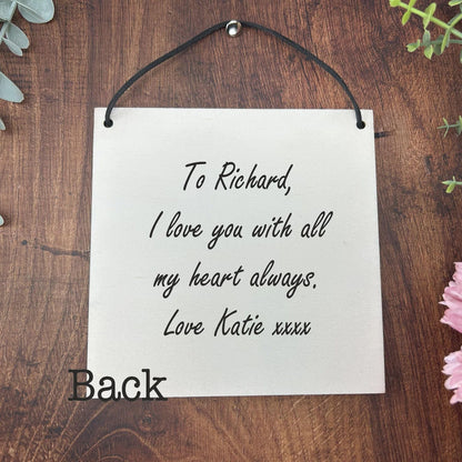 I Love you to the Deathstar - Star Wars Valentines Day Personalised Gift - Anniversary Personalised Plaque