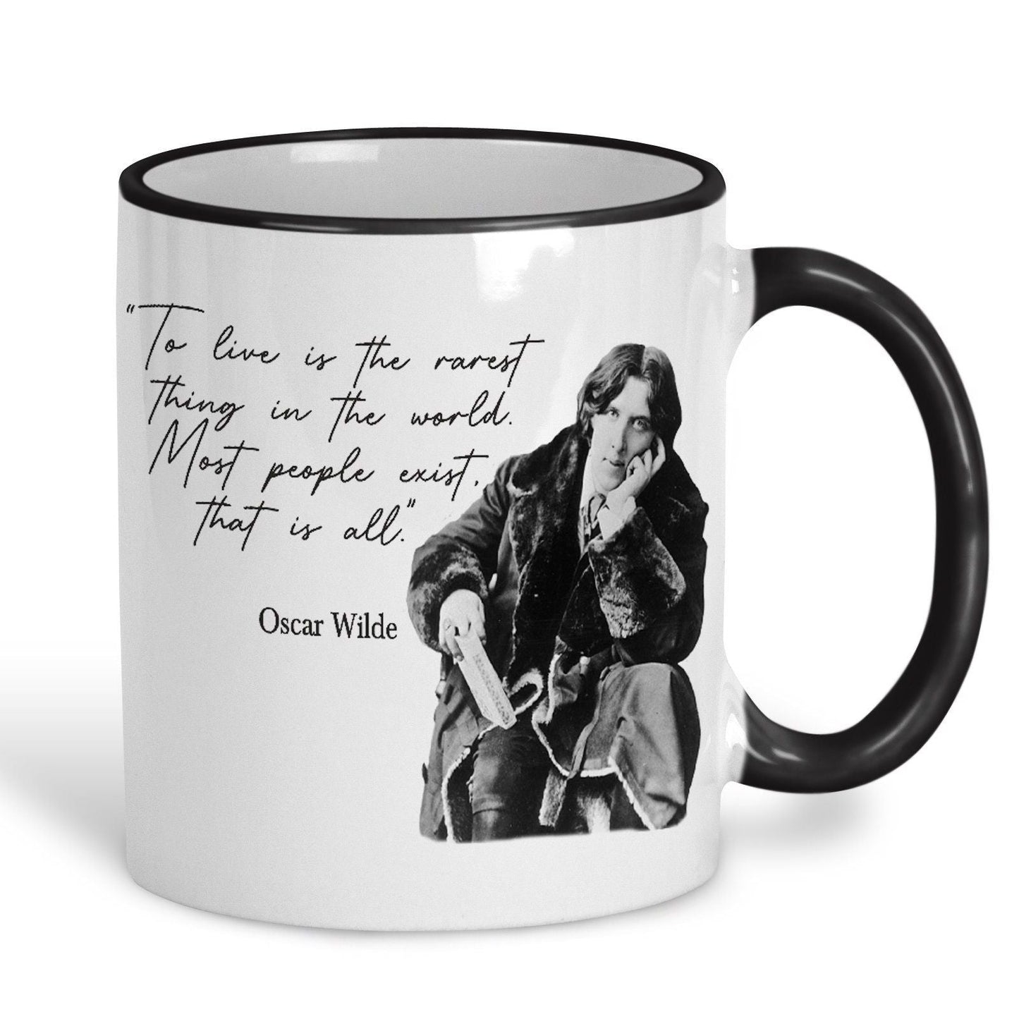 Oscar Wilde Dorian Gray Importance of Being Earnest Book Quote Classic Literature Mug Gift Reading Quotes Author Portrait Book Cover