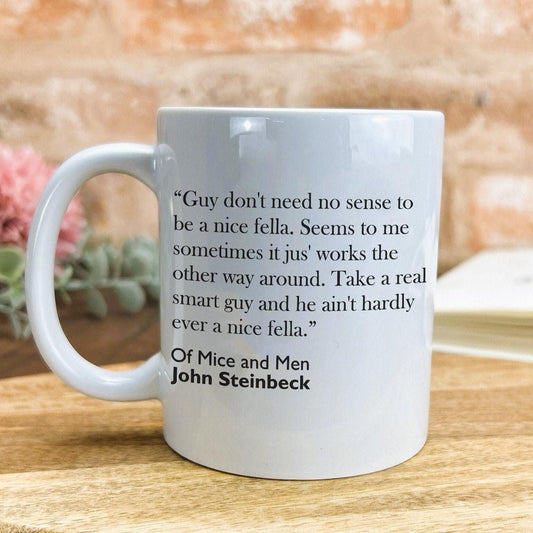 John Steinbeck Of Mice And Men Book Quote Personalised Ceramic Mug