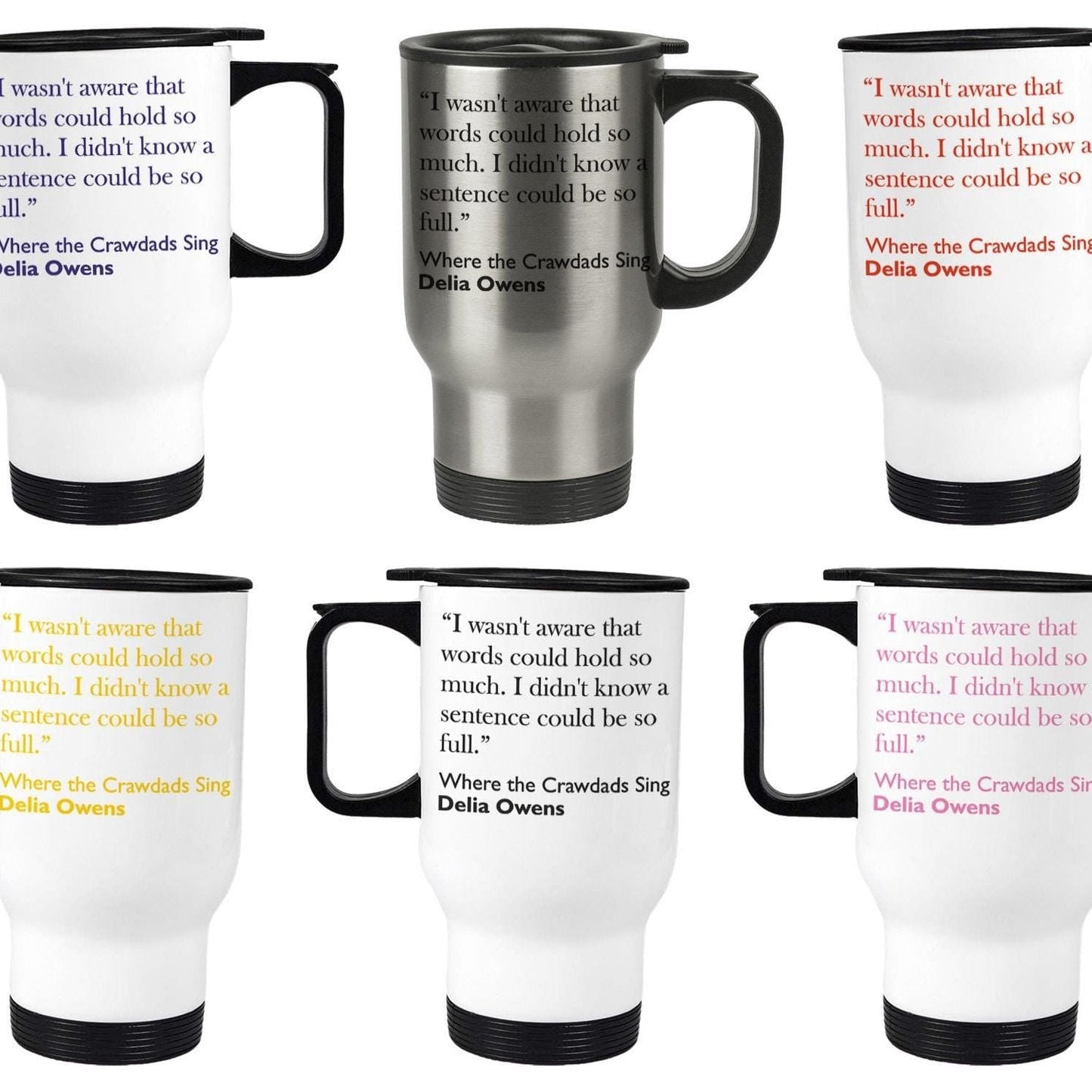 Delia Owens Where The Crawdad Sings Book Quote Travel Mug