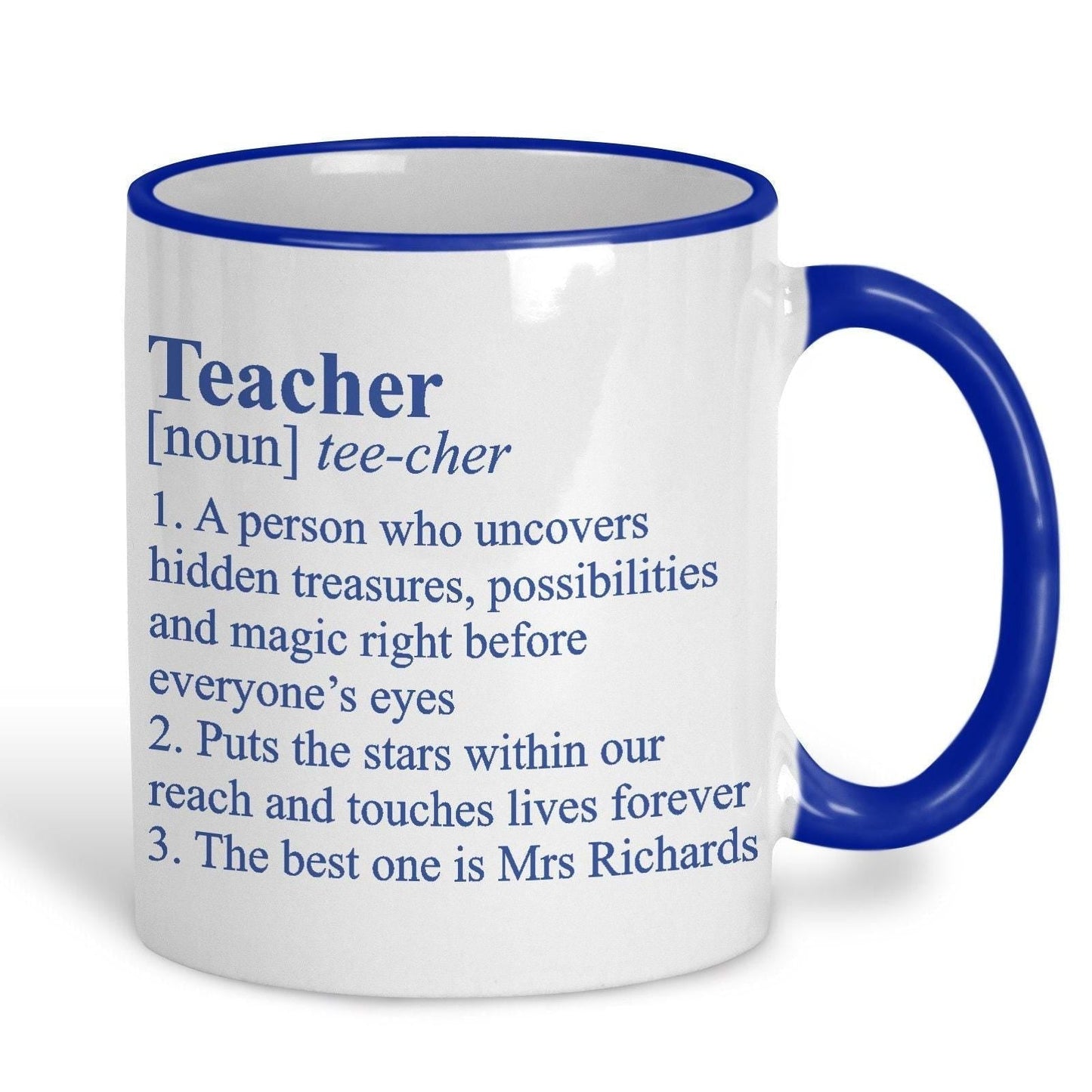 Teacher Dictionary Definition Personalised Ceramic Mug