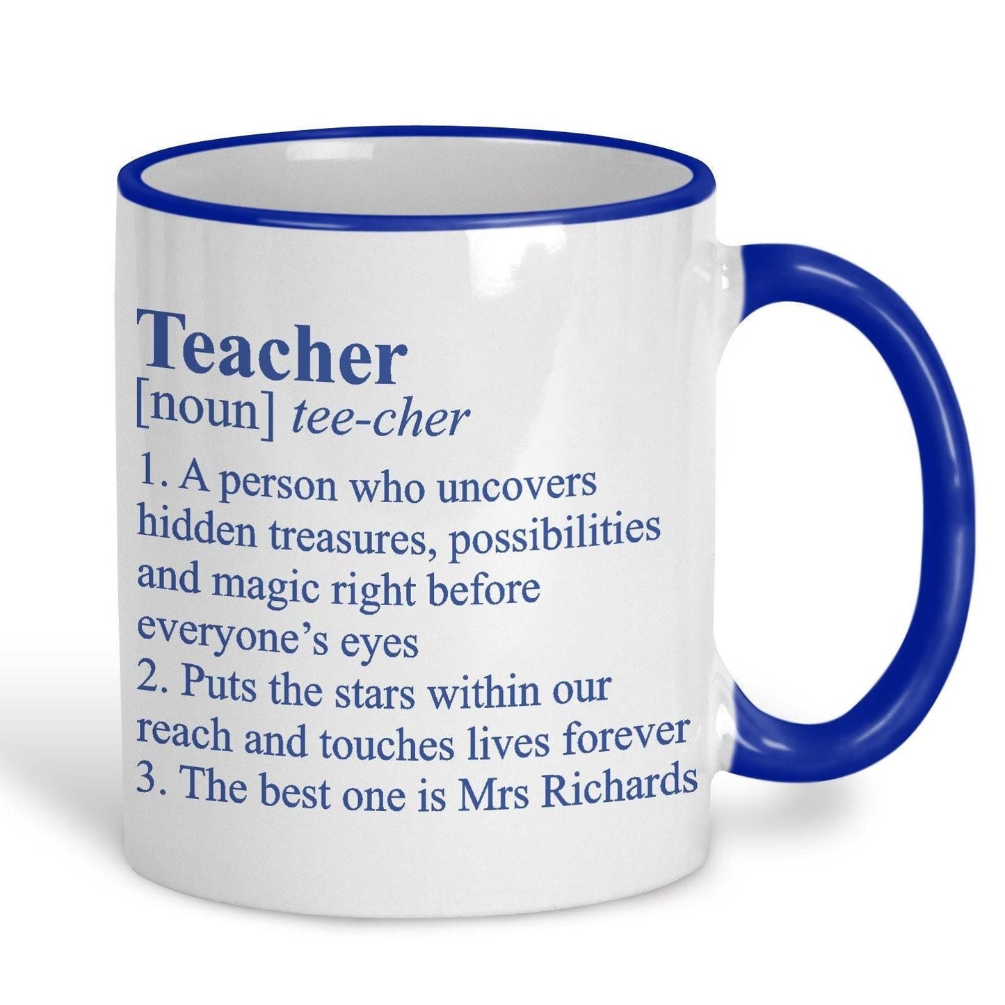 Teacher Dictionary Definition Personalised Ceramic Mug