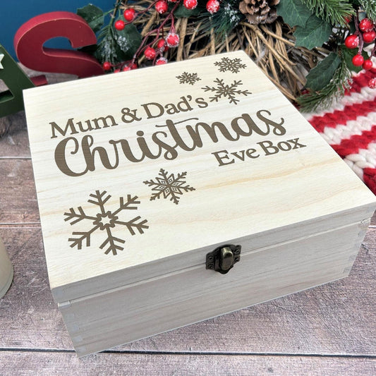 Snowflake Personalised Christmas Eve Box Xmas Treats Gift