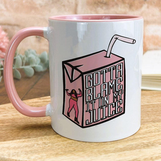 Lizzo Juice Ceramic Mug Song Lyrics Blame It On My Juice