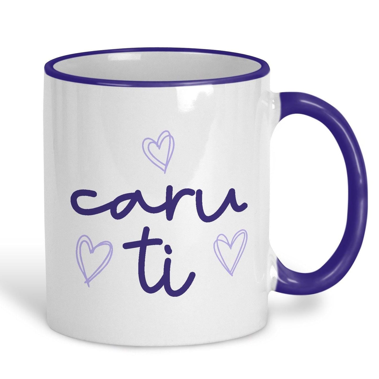 Caru Ti Love You - Welsh Language Dialect - Personalised Ceramic Mug