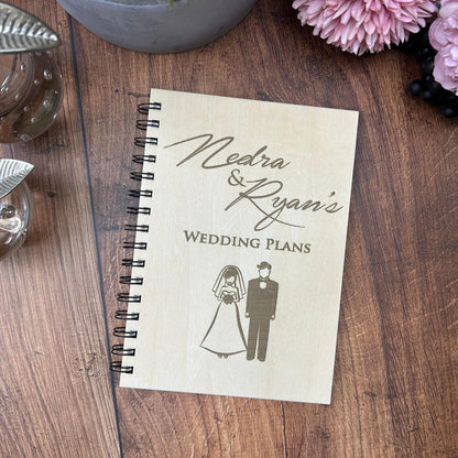 Wedding Plans Personalised Bride and Groom Planner - Engagement Gift