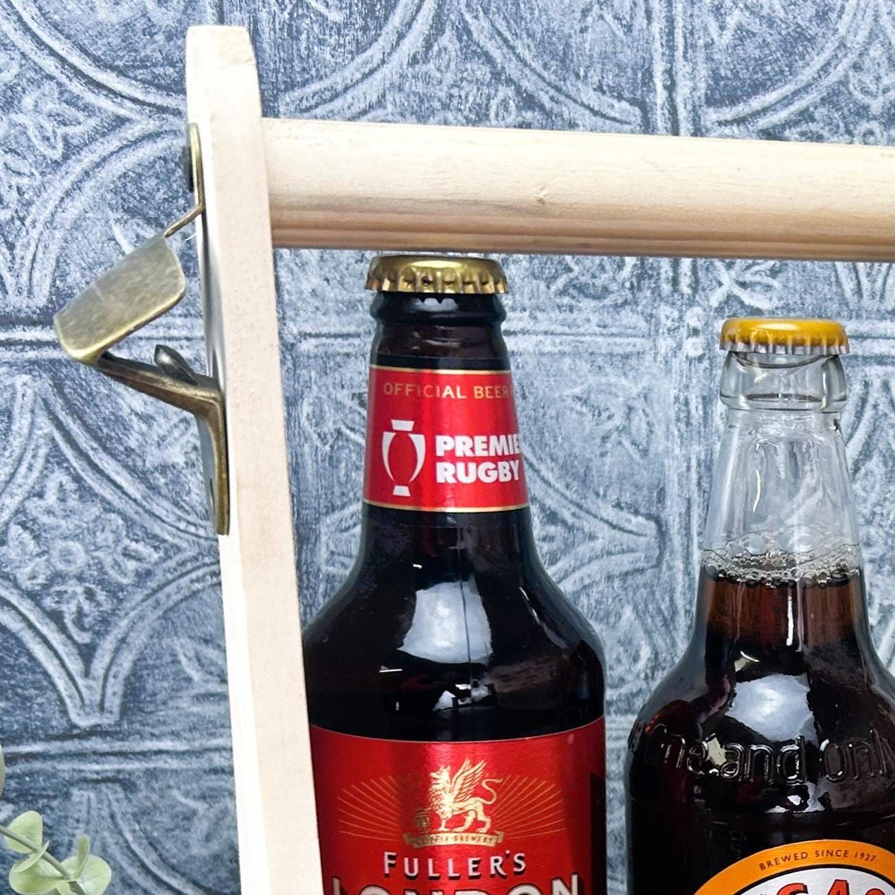 Happy Father's Day  Personalised Beer Carrier - Father's Day Gift - Drinks Bottle Holder