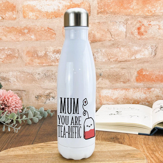 Mum You Are Tea Riffic Teriffic Water Bottle Mother's Day Personalised Gift
