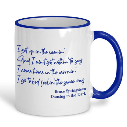 Bruce Springsteen Dancing in the Dark 80s Personalised Mug