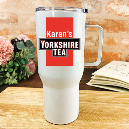 Yorkshire Tea - Personalised Steel Travel Mug