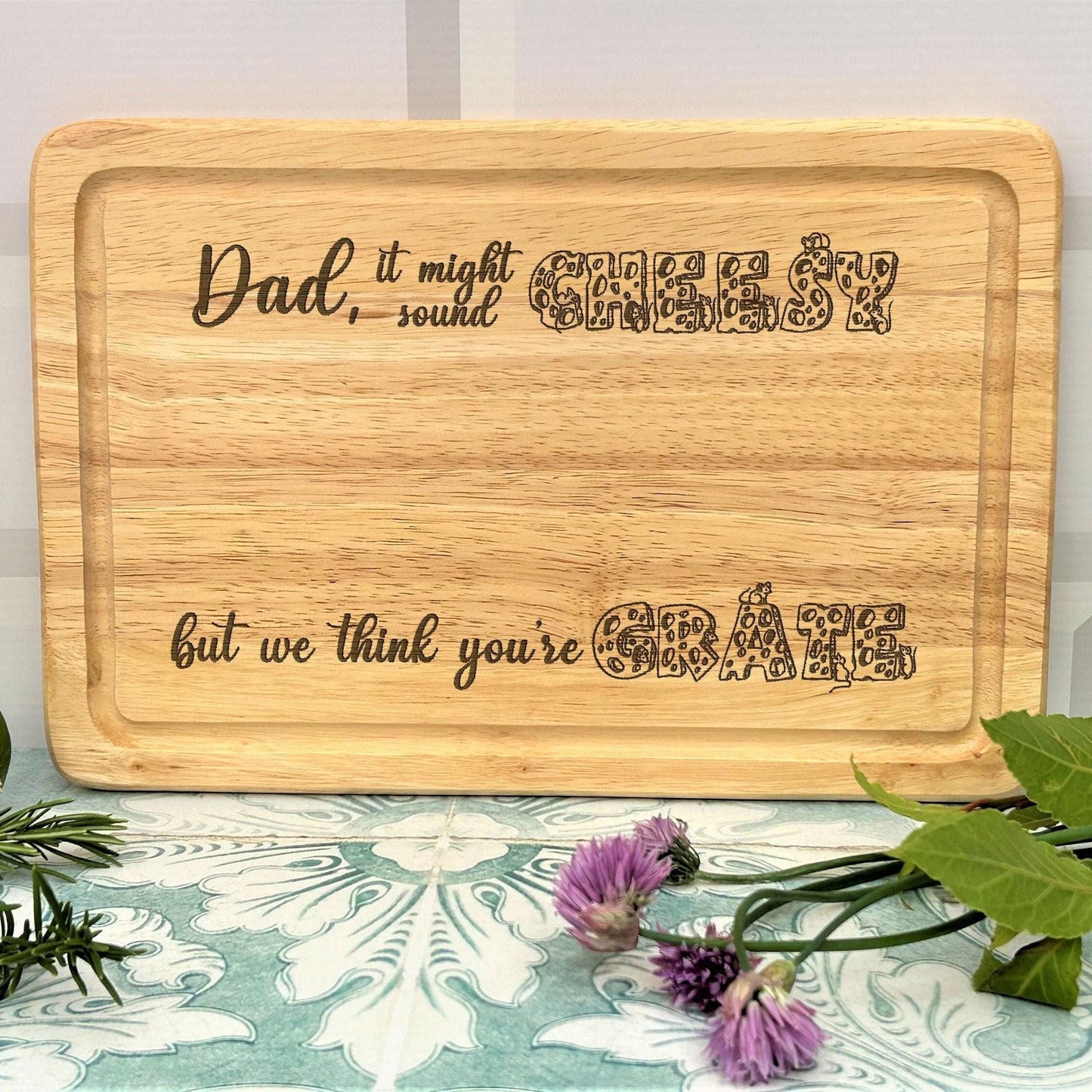 We Think You're Grate Cheese & Charcuterie Board - Personalised Mother's / Father's Day Gift