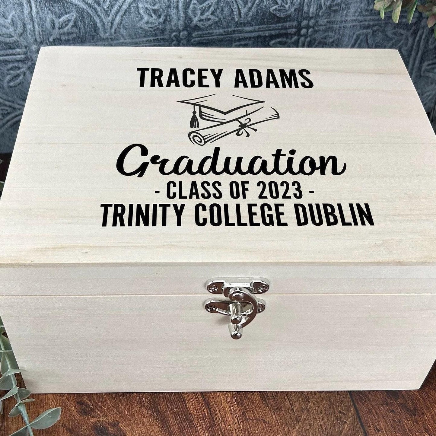 Graduation University Personalised Memory Box - Leavers Gift