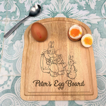 Peter Rabbit Egg & Soldiers Personalised Breakfast Board - Personalised Gift