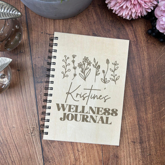 Floral Wellness Journal - Personalised Book of Positivity - Gratitude Journal