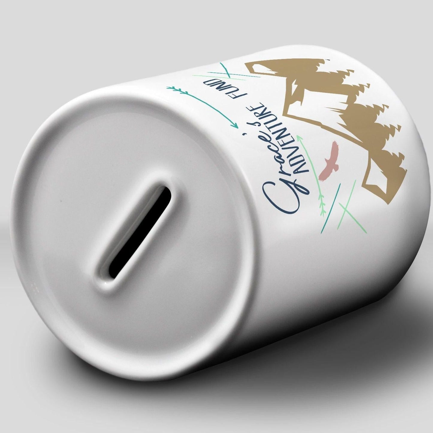 Adventure Fund Personalised Money Box - Travel Gift - Gap Year Savings