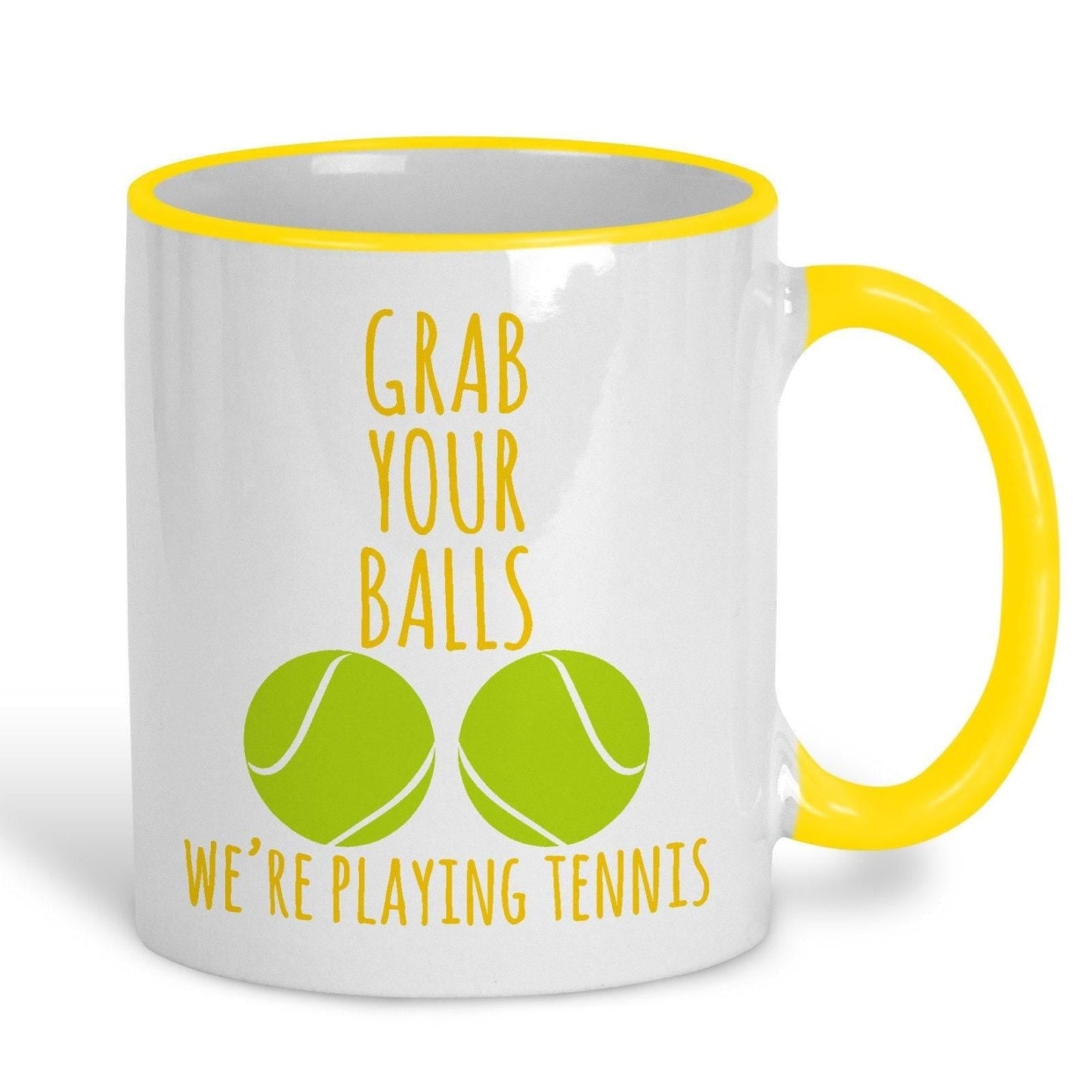 Grab Your Balls Tennis Personalised Sport Mug