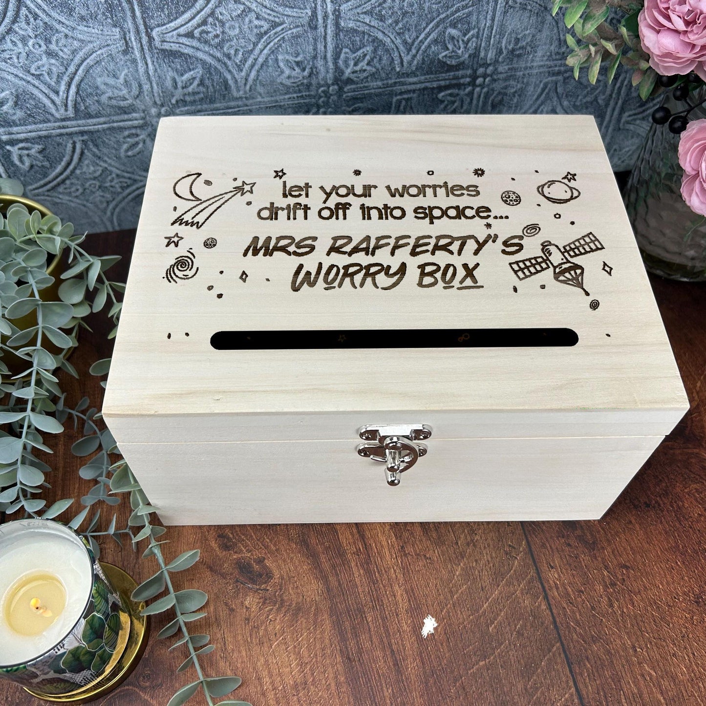 Worry Box Outer Space Primary School Personalised Dropbox