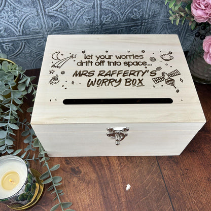 Worry Box Outer Space Primary School Personalised Dropbox