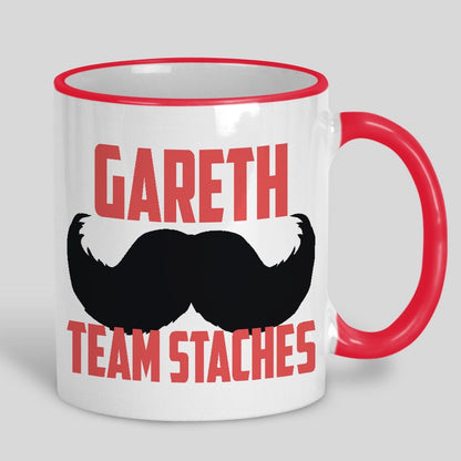 Team Staches Stag Do Groomsmen Best Man Groom Wedding Personalised Tokens Gifts Mug Moustache