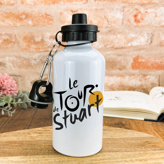 Le Tour De France Personalised Water Bottle Cycling Gift Cyclist Bike Bicycle