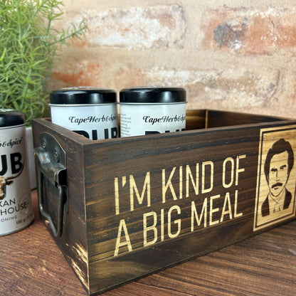 Ron Burgundy Anchorman I'm Kind Of A Big Deal Cook Kitchen Tidy / Caddy - Funny Cooking Gift - Kitchen Decor Housewarming - Will Ferrell