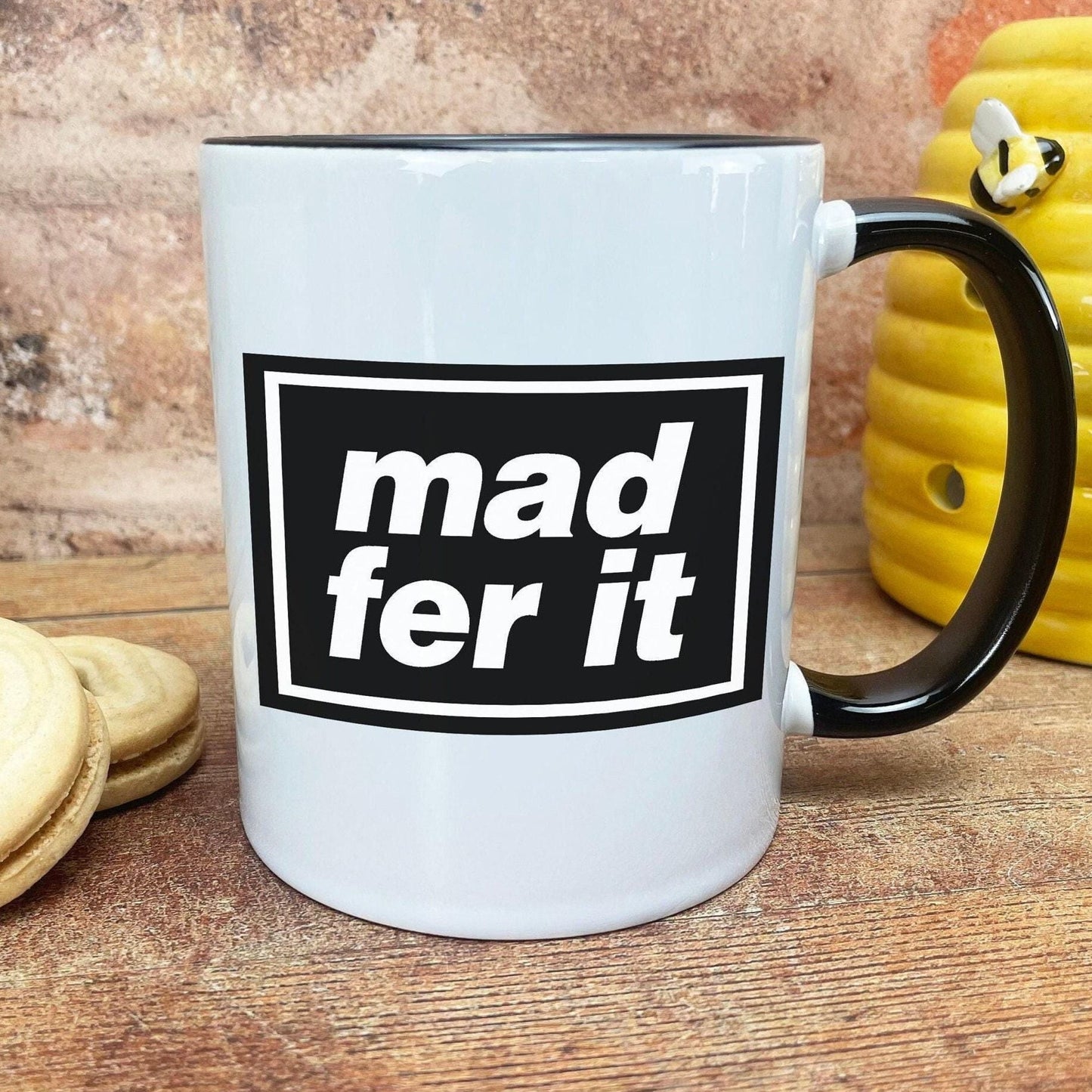 Mad Fer It Oasis Mancunian Quote - Personalised Ceramic Mug