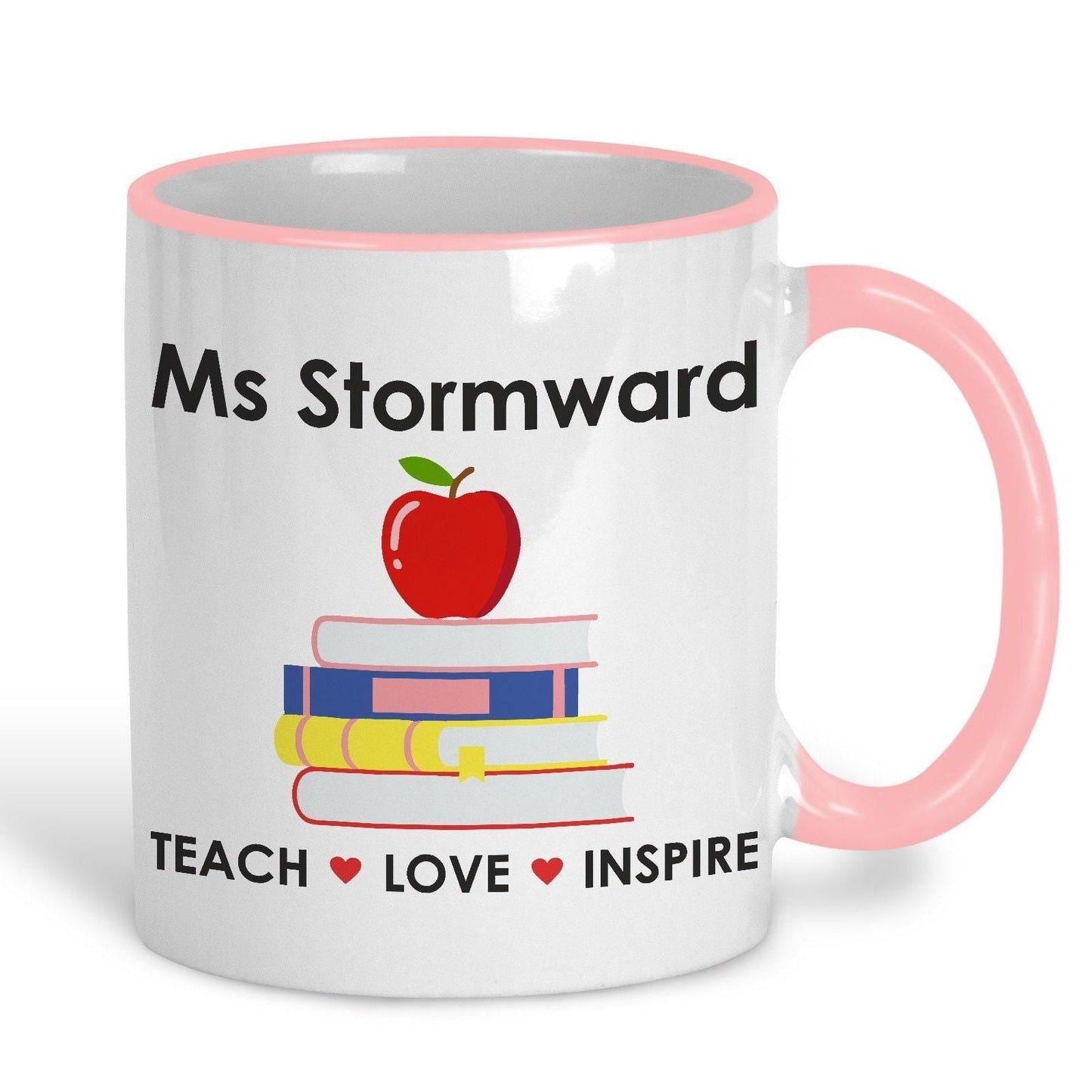 Teach Love Inspire Teacher Personalised Ceramic Mug