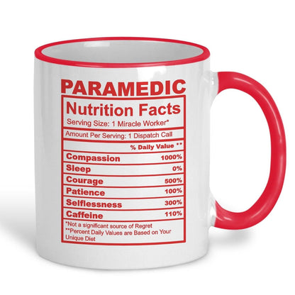 Paramedic Nutrition Facts Ceramic Mug