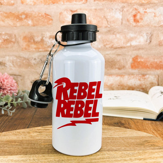 David Bowie Rebel Rebel Music Water Bottle Personalised Gift