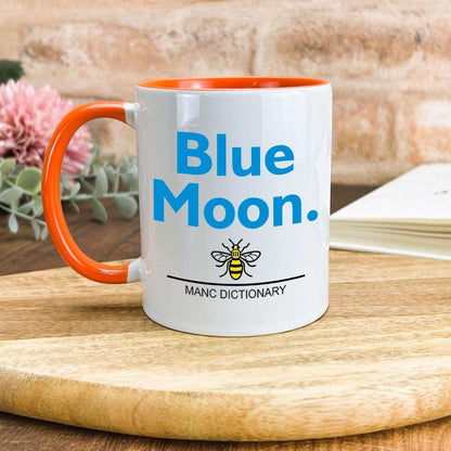 Blue Moon - Manc Dictionary - Personalised Ceramic Mug