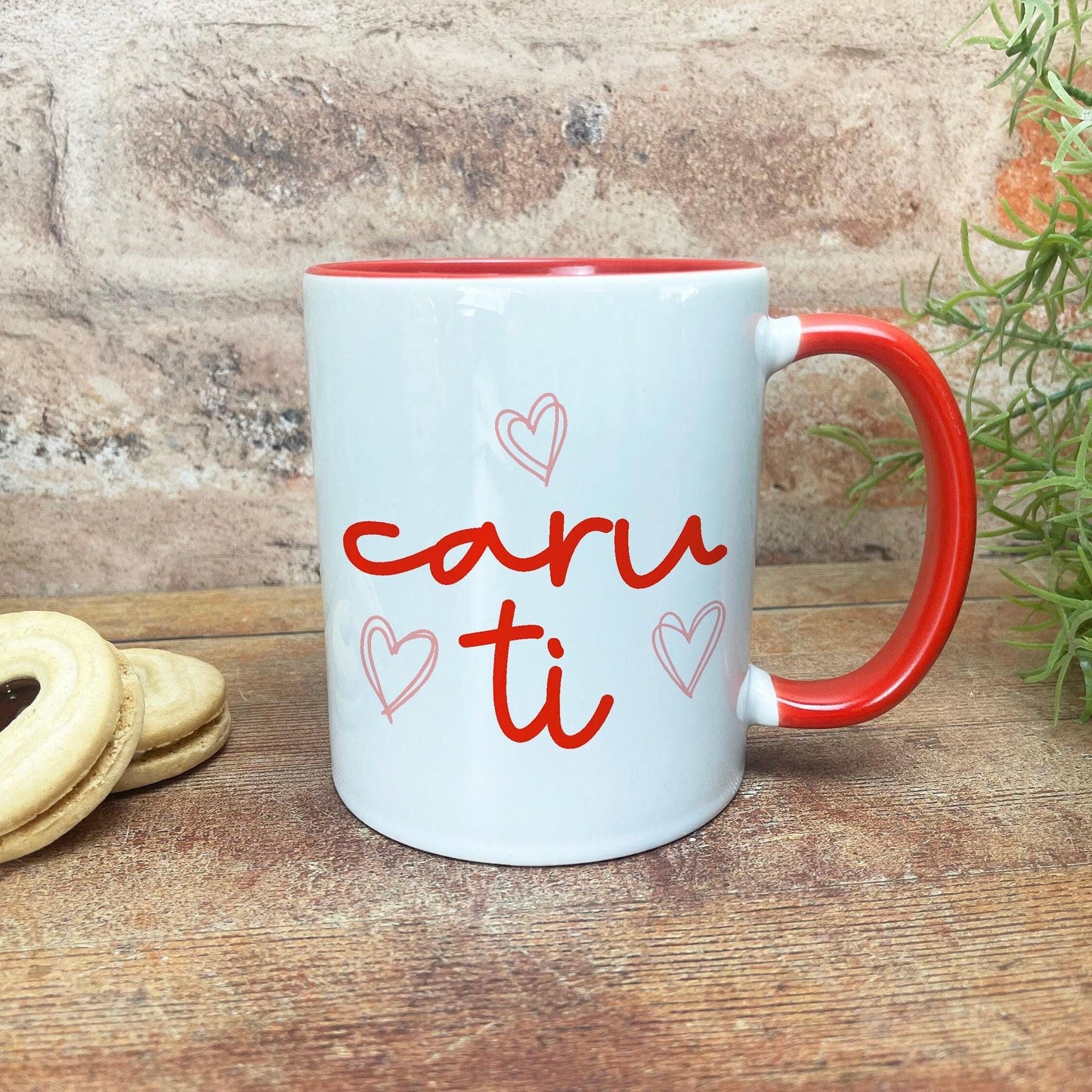 Caru Ti Love You - Welsh Language Dialect - Personalised Ceramic Mug