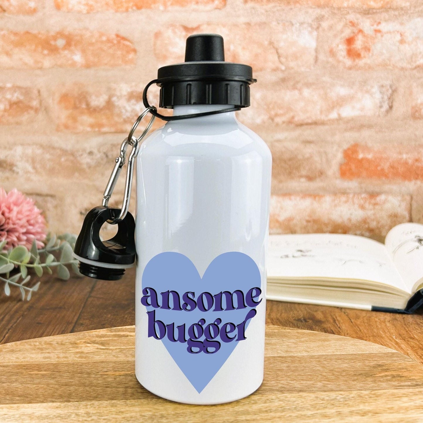 Ansome Bugger Yorkshire Dialect - Personalised Water Bottle