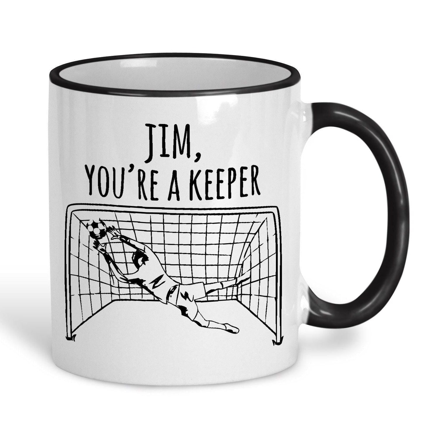 You're A Keeper Football Pun Funny Personalised Mug Valentine's Day Boyfriend Girlfriend Gift Partner