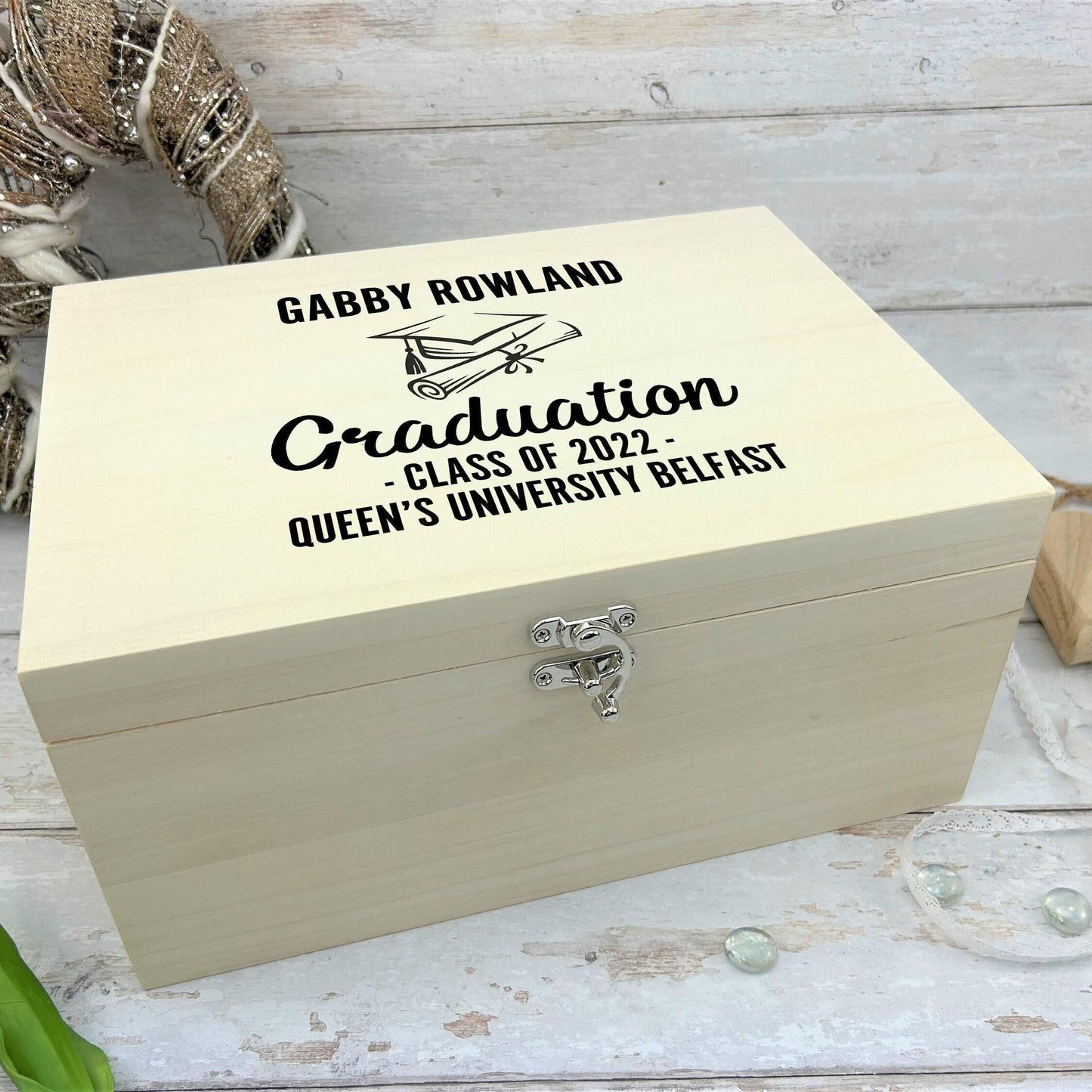 Graduation University Personalised Memory Box - Leavers Gift