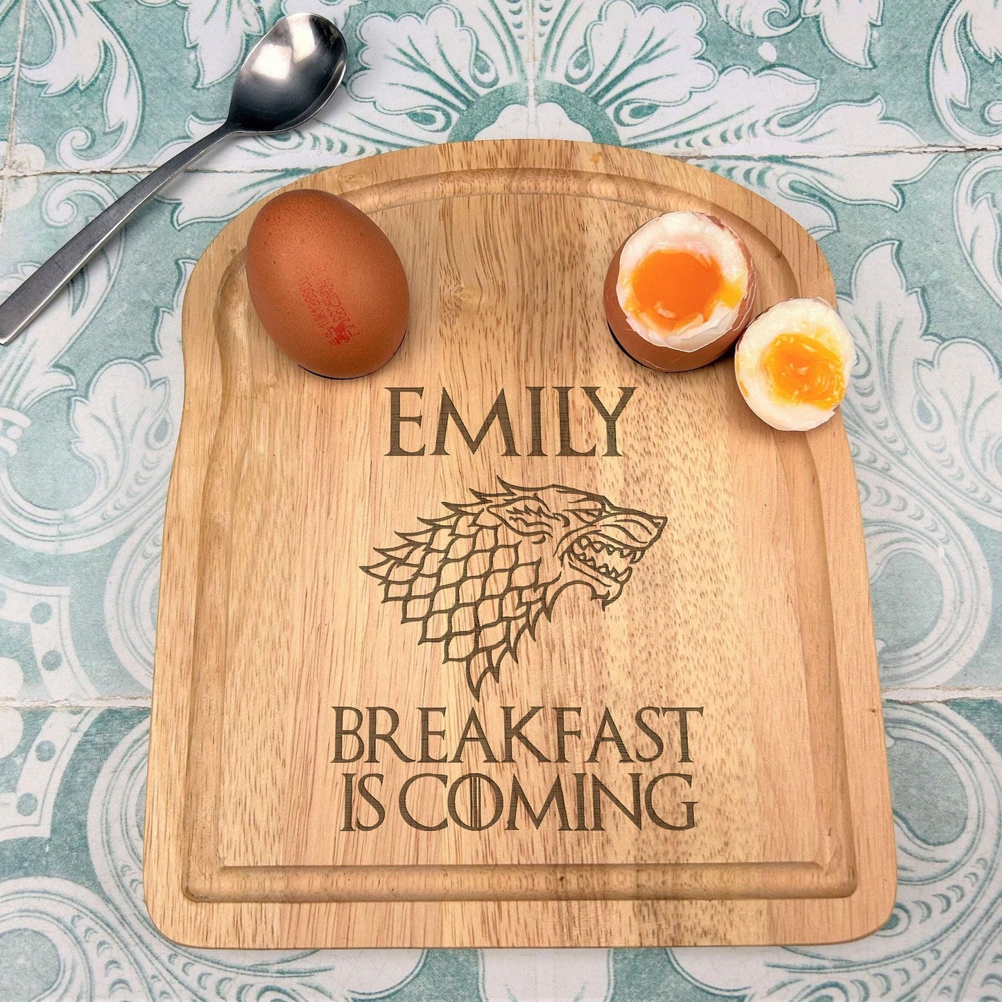 Game of Thrones Themed Egg & Soldiers Breakfast Board - Personalised Gift