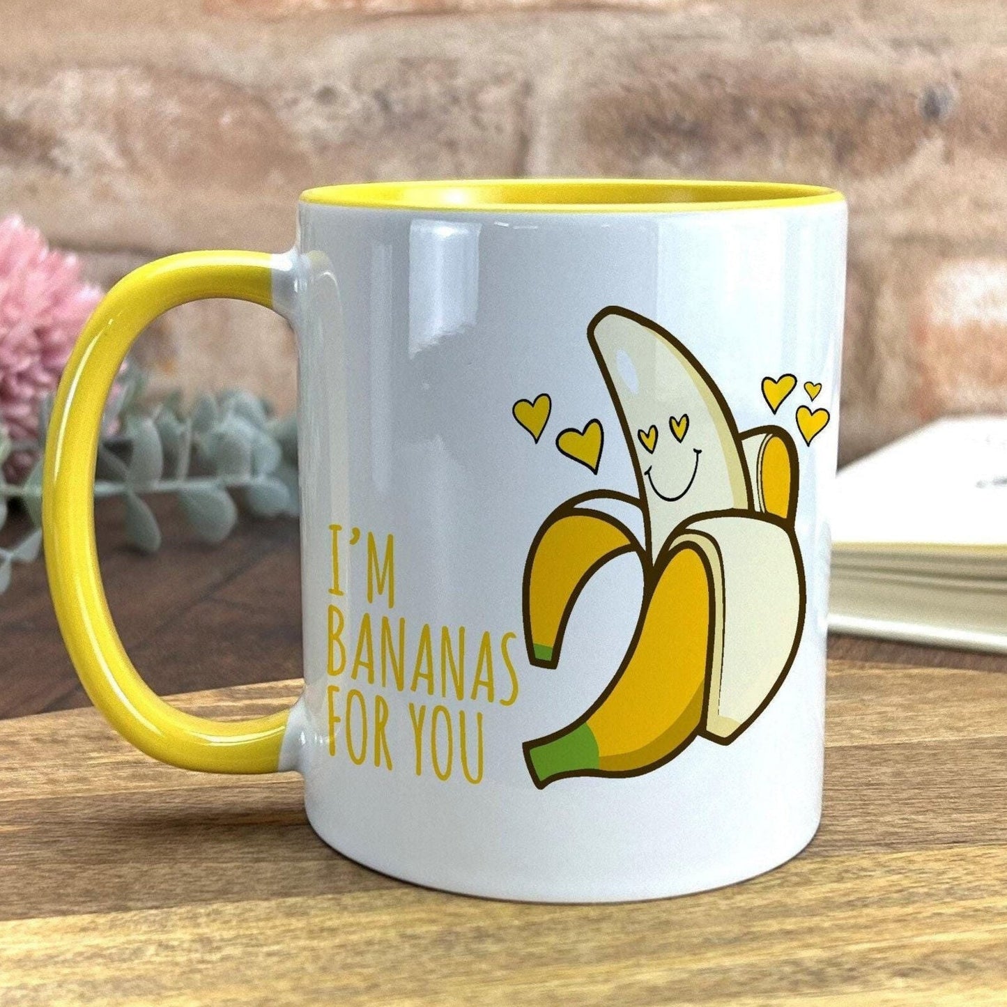 Bananas For You  Personalised Valentine's Day Ceramic Mug