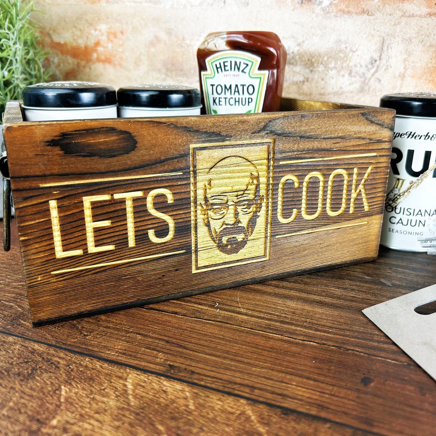 Breaking Bad Let's Cook Kitchen Tidy / Caddy - Funny Cooking Gift - Present Kitchen Decor Housewarming - Walter White Heisenberg