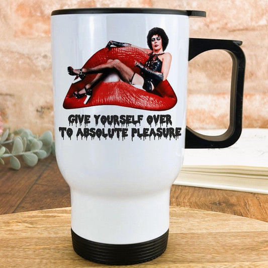 Rocky Horror Picture Show "Absolute Pleasure" Travel Mug Personalised Gift