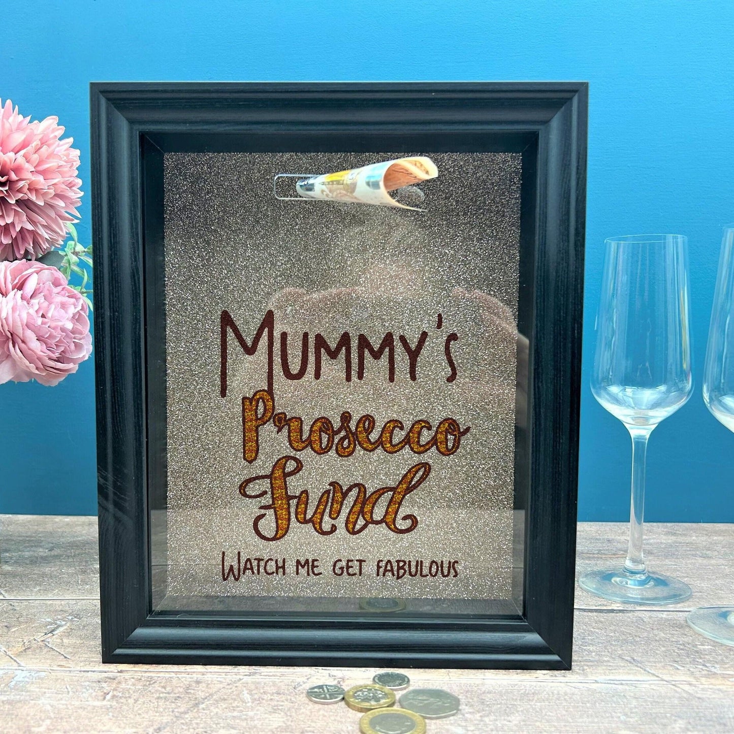 Prosecco Fund - Watch Me Get Fabulous - Money Box Personalised Gift