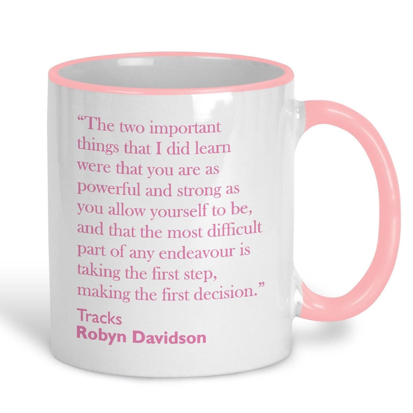 Robyn Davidson Tracks Book Quote Mug