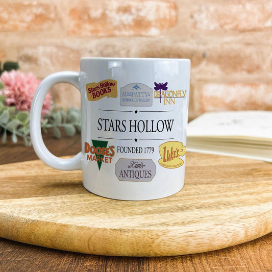 Stars Hollow Business Signs Gilmore Girls TV Show Ceramic Mug