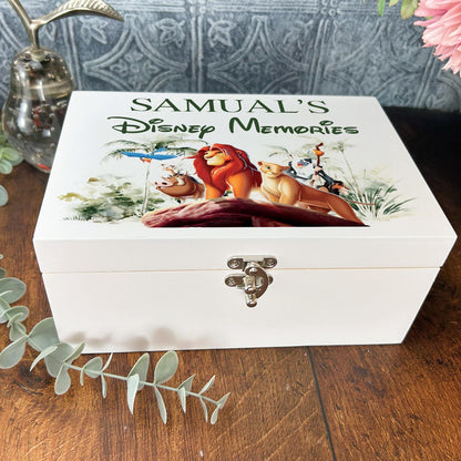Lion King Disney Memory Keepsake Storage Box - Personalised Gift