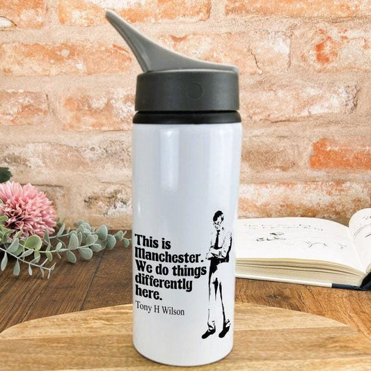 This Is Manchester Tony Wilson Quote - Personalised Water Bottle