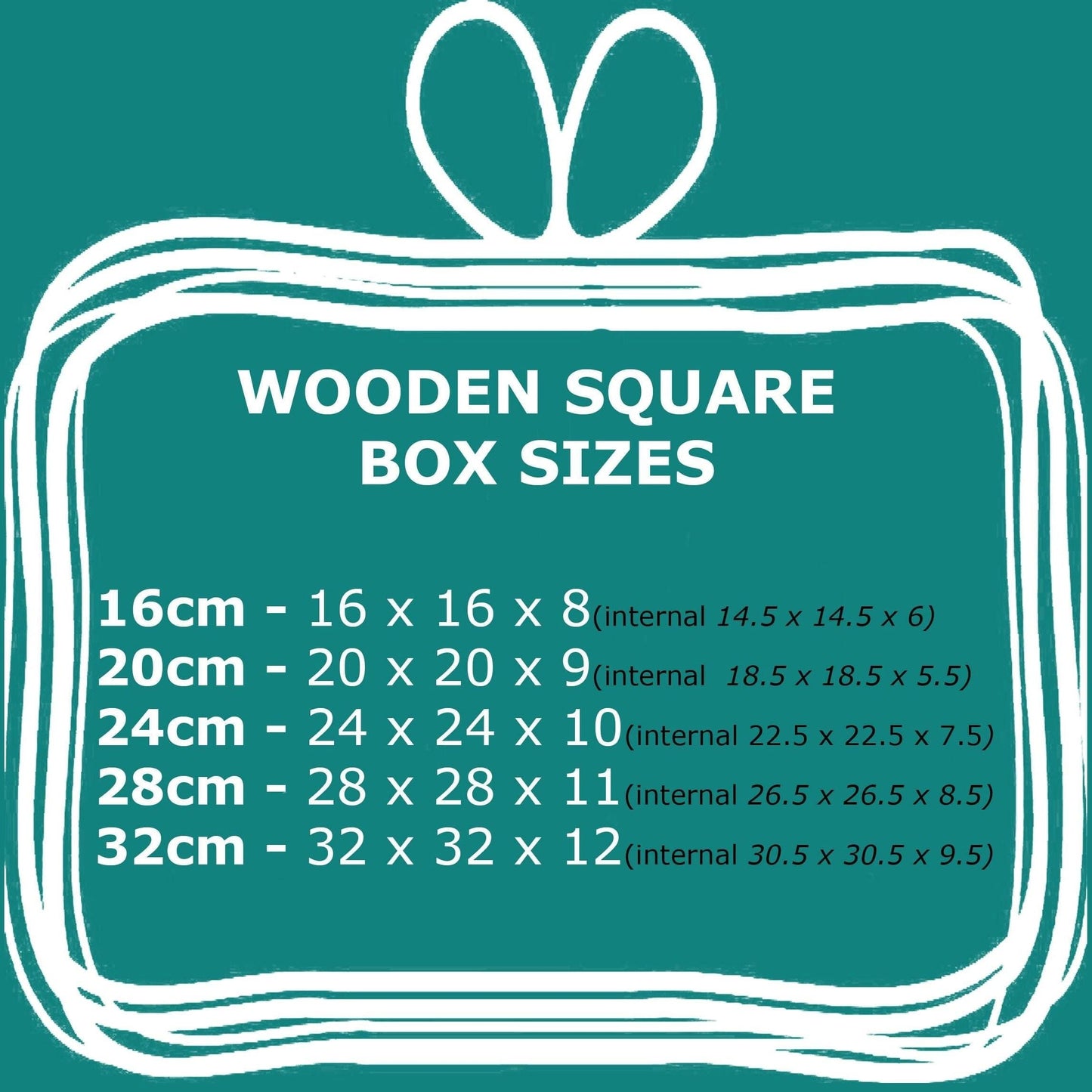 Santa Sleigh Town Silhouette Christmas Eve Treats Personalised Wooden Box